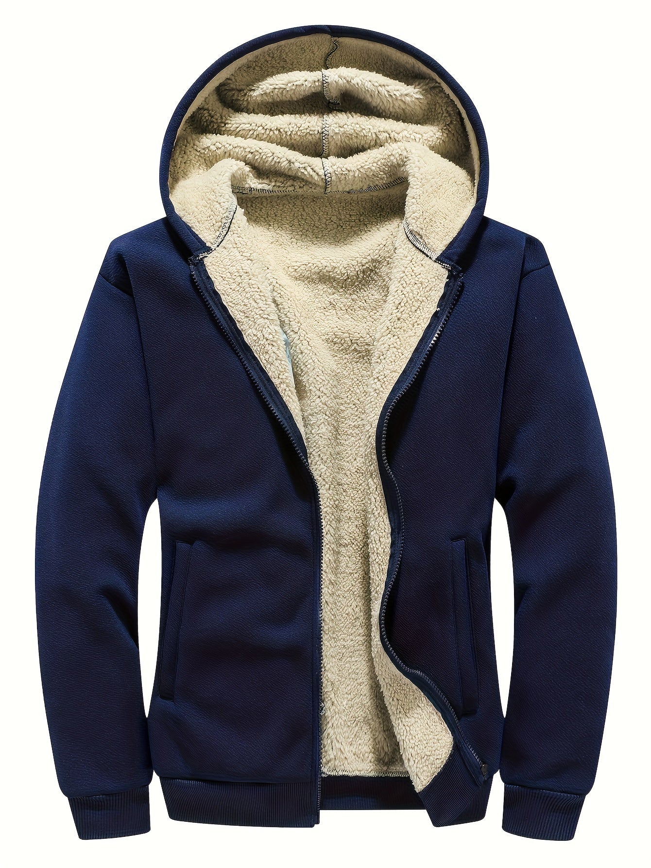 Hoodie Zippée Chaude Fleece Homme