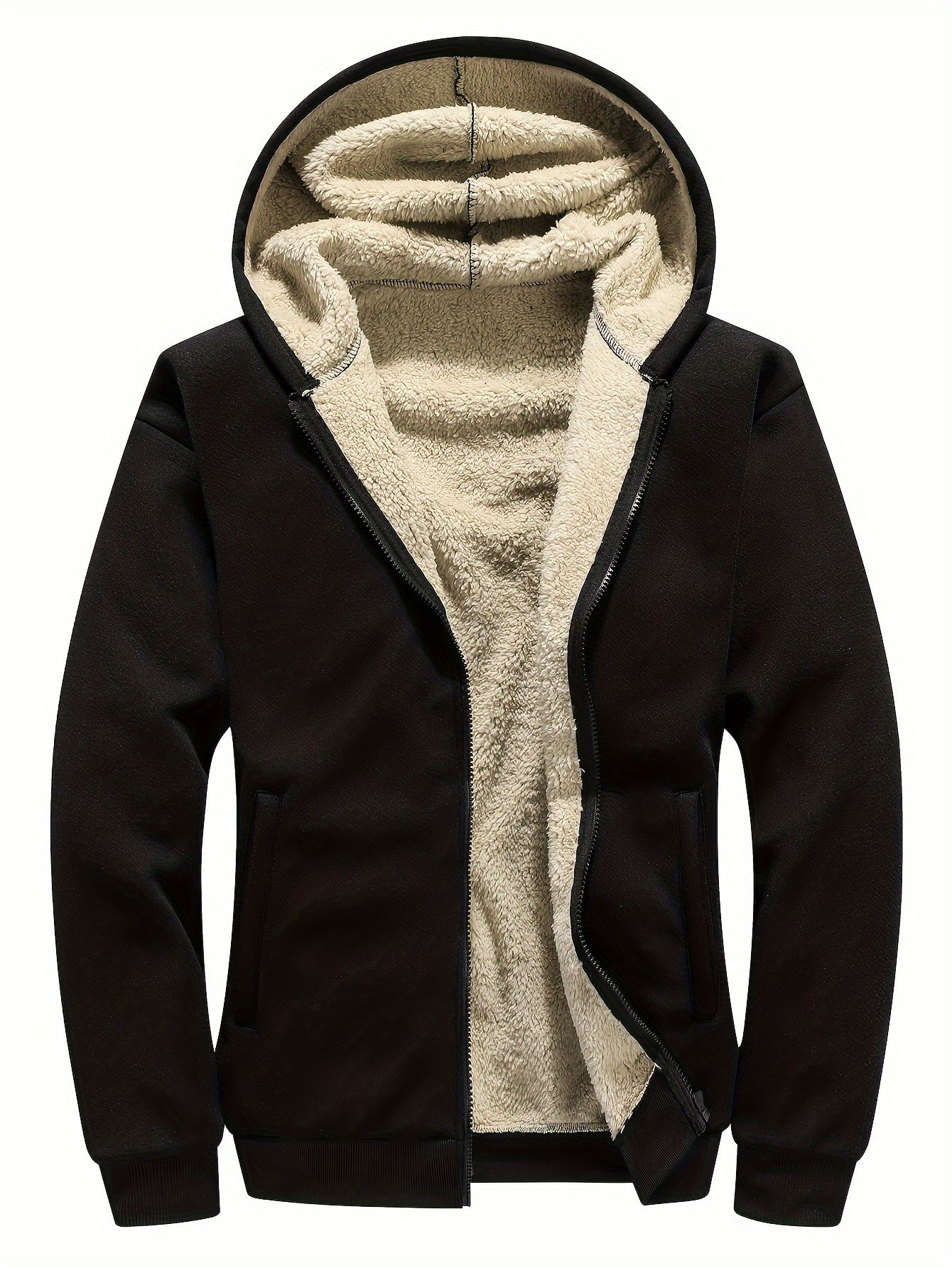 Hoodie Zippée Chaude Fleece Homme